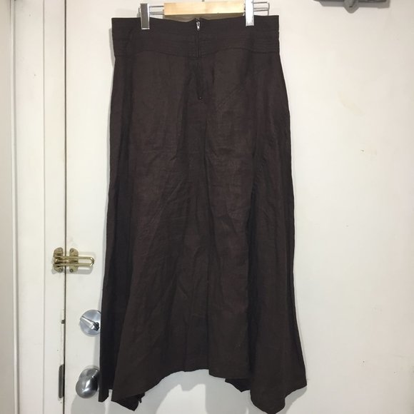 EFFETI MODA MAXI LINEN SKIRT SIZE 8 - Picture 5 of 5